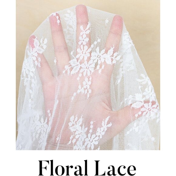 Women's Sheer Lace Mesh Top Small See Through Long Sleeve Casual Blouse - Picture 5 of 7